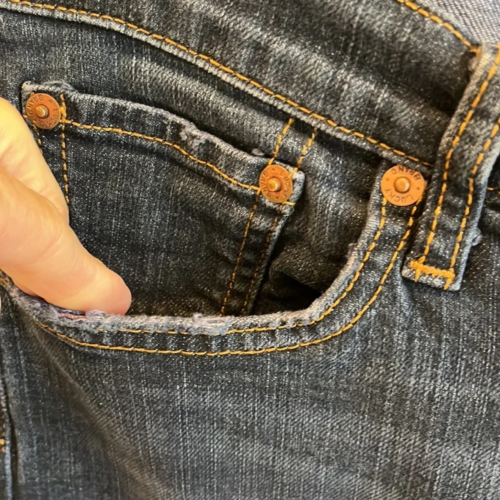 Lucky Brand jeans size 4 waist 27 straight Leg - Picture 7 of 12